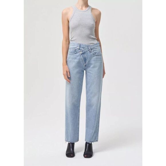 AGOLDE Women's Criss Cross Straight-Leg Jeans Size 30 NEW - Picture 3 of 11
